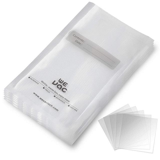 Vacuum Sealer Bags 100 Gallon 11x16 Inch for Food Saver, Seal a Meal, Gamesaver, Weston. Commercial Grade, BPA Free, Heavy Duty, Puncture Prevention, Great for vac storage, Meal Prep or Sous Videion, Great for Meal Prep or Sous Vide
