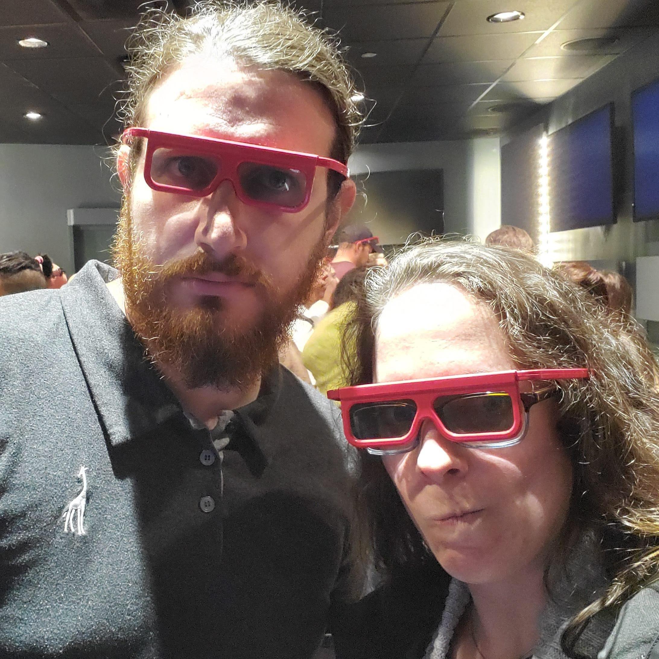 Looking super cool for 3d sharks at the Chicago Aquarium