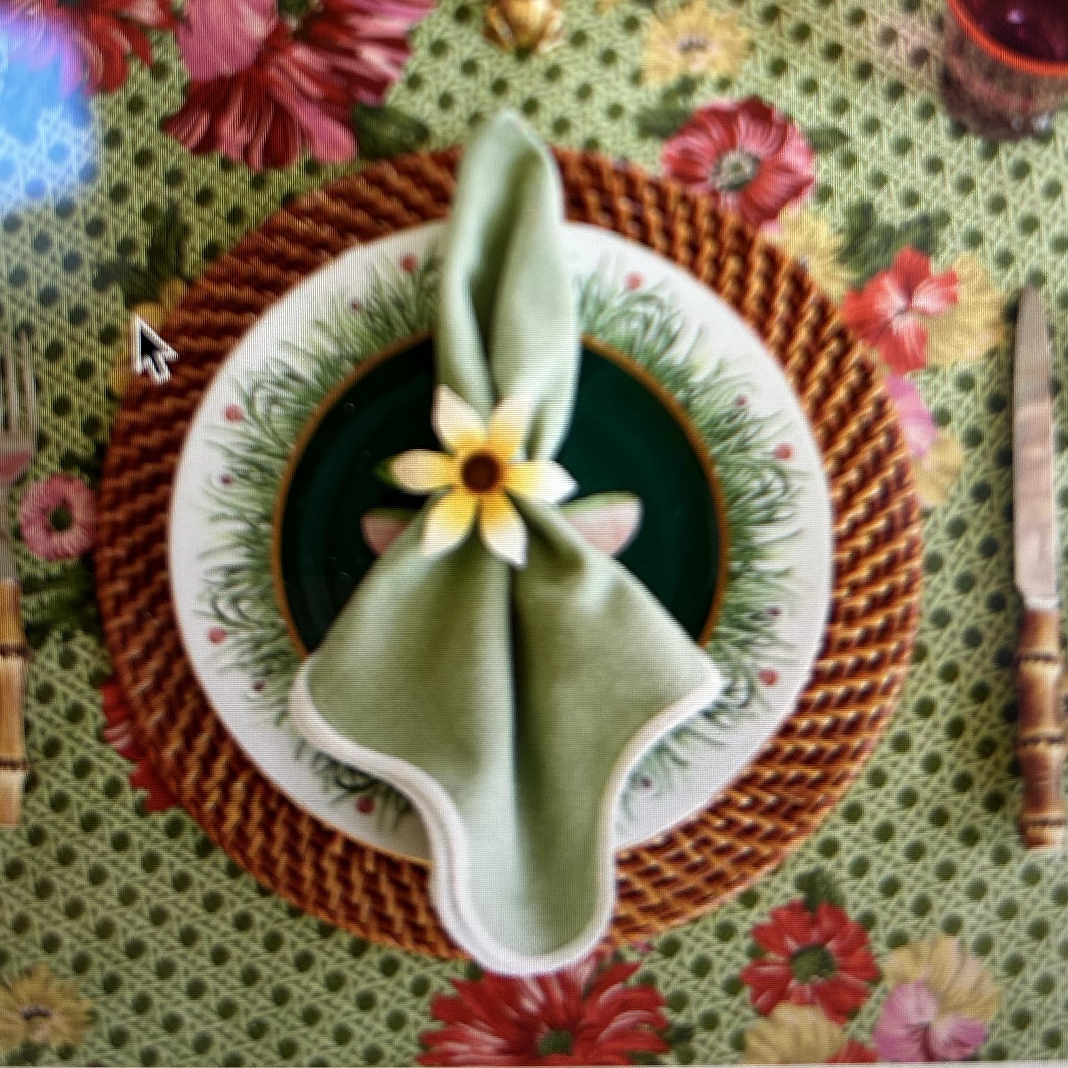 Sage scalloped napkins - Tuckernuck