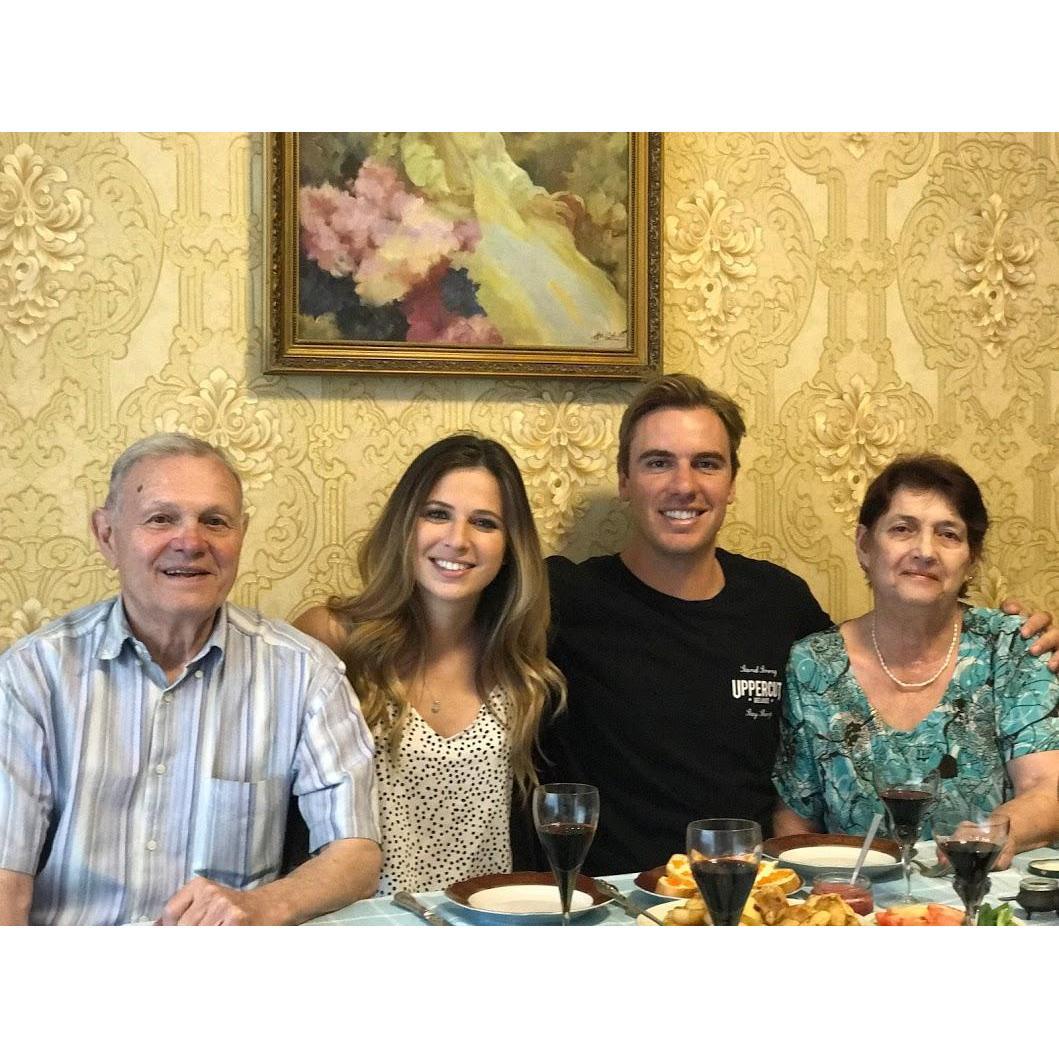 Sam meeting my Dad's parents in Kyiv, Ukraine!
