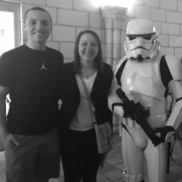 Star Wars Day at the Worcester Arts Museum their Sophomore year at Assumption.