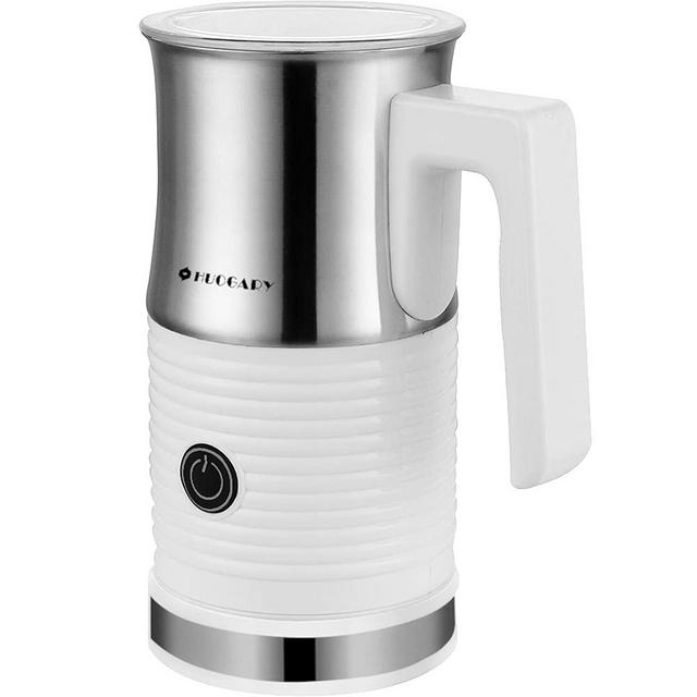 Huogary Electric Milk Frother and Steamer - Stainless Steel Milk Steamer with Hot and Cold Froth Function, Automatic Foam Maker, 120V