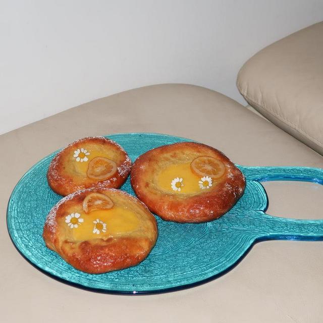 Glass Handled Platter