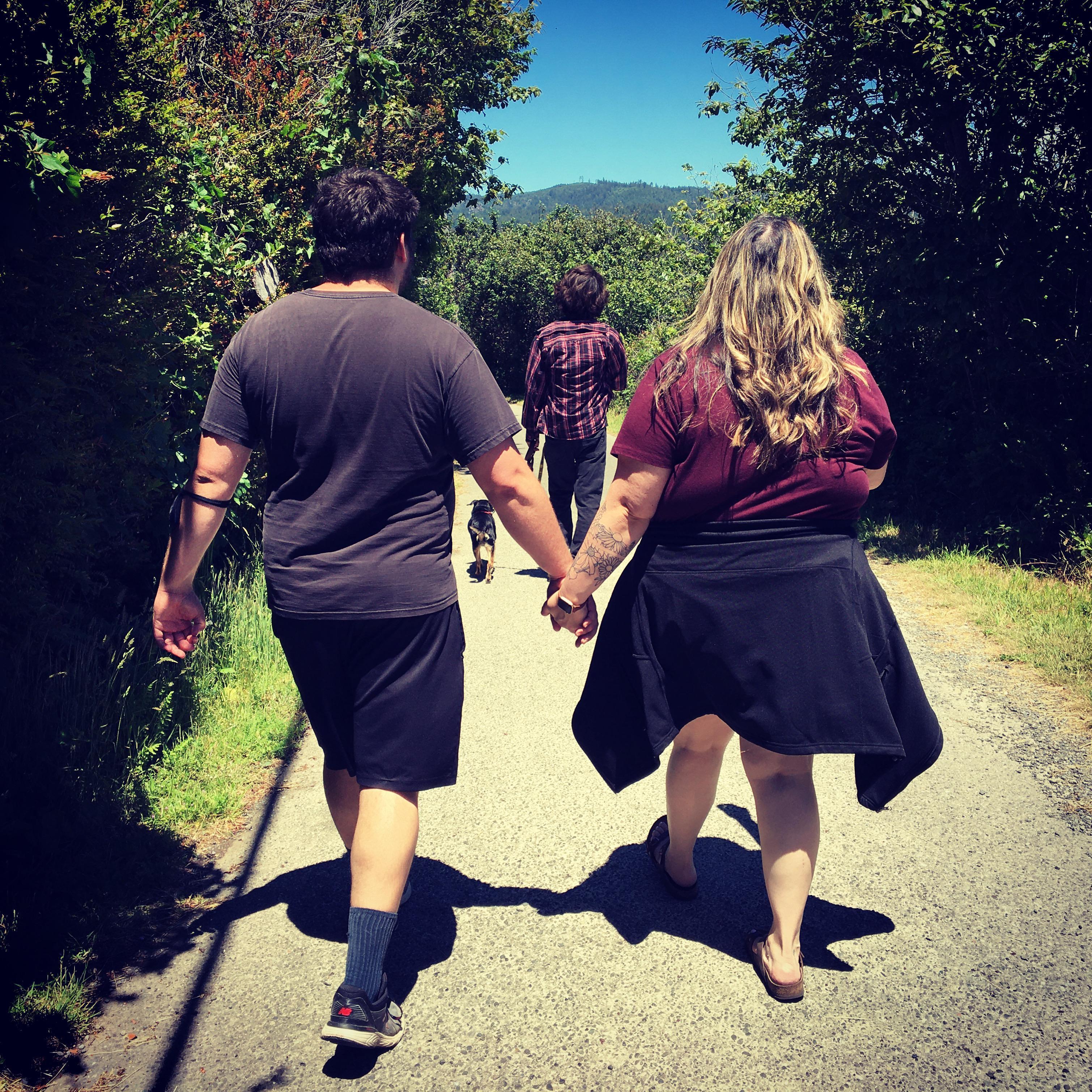 Hiking with Jon's family at Trinidad Head.
