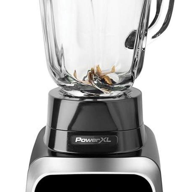 PowerXL Smart Pro Blender, BL6018, 75% Faster Blending, Smart Sensing, 1800 Watts, 68-oz Glass Pitcher, Smoothies, Frappés, Salsas