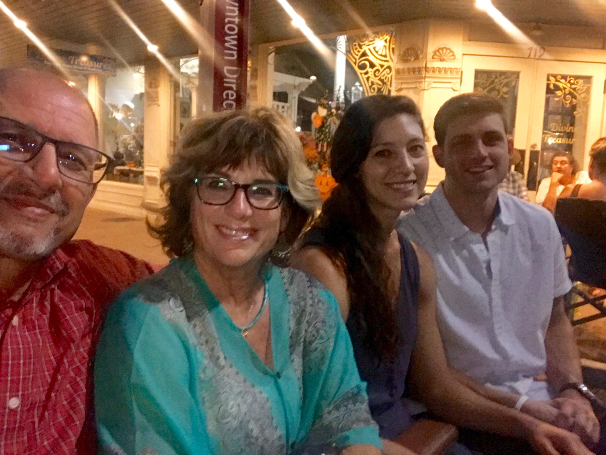 Double date with my parents on the Gtown square!!