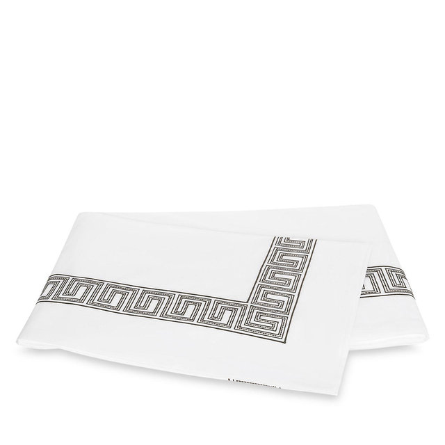 Matouk Ophelia Percale Flat Sheet, Full/Queen