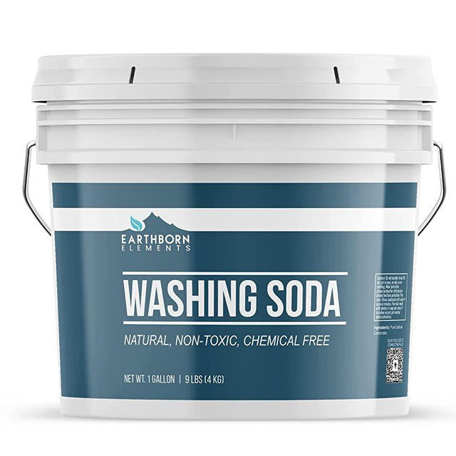 Earthborn Elements Washing Soda (1 Gallon), Soda Ash, Sodium Carbonate, Non-Toxic Laundry Booster