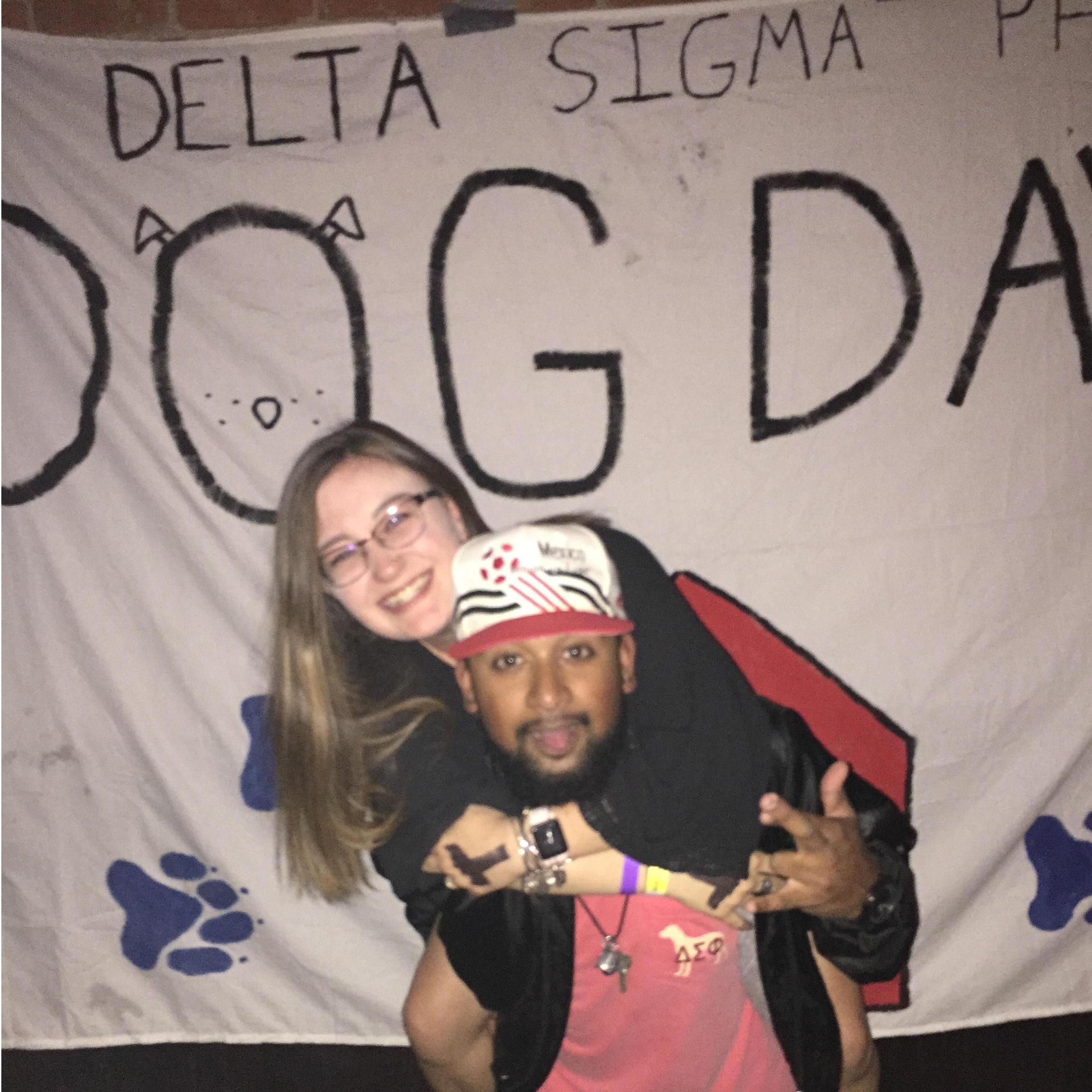 What a blurry picture for such a fun night!! KC had put together an entire philanthropy night--this being the last night! I am still so proud of him for his big heart!
