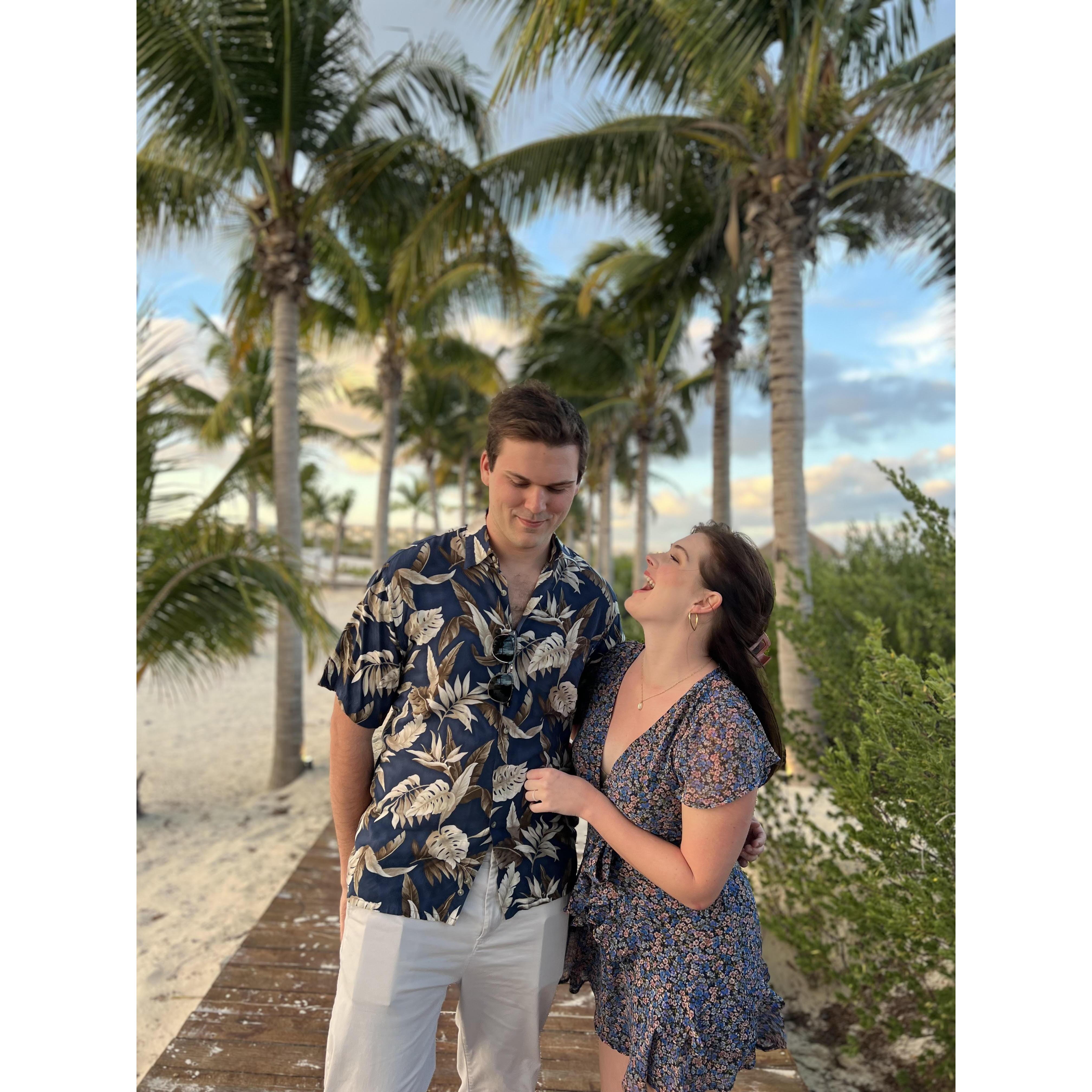 Our first international trip together in Cancun, Mexico. (2022)