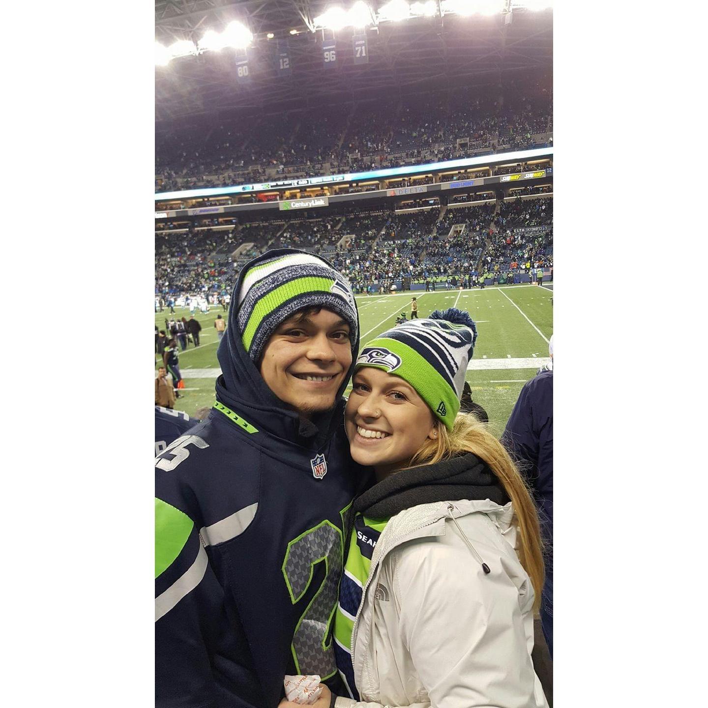 First Seahawks game - 2016