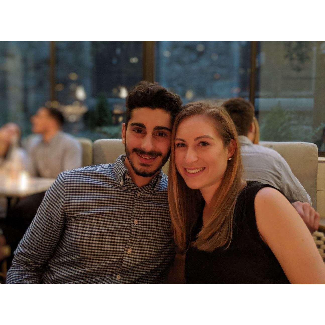 Marc's college graduation dinner