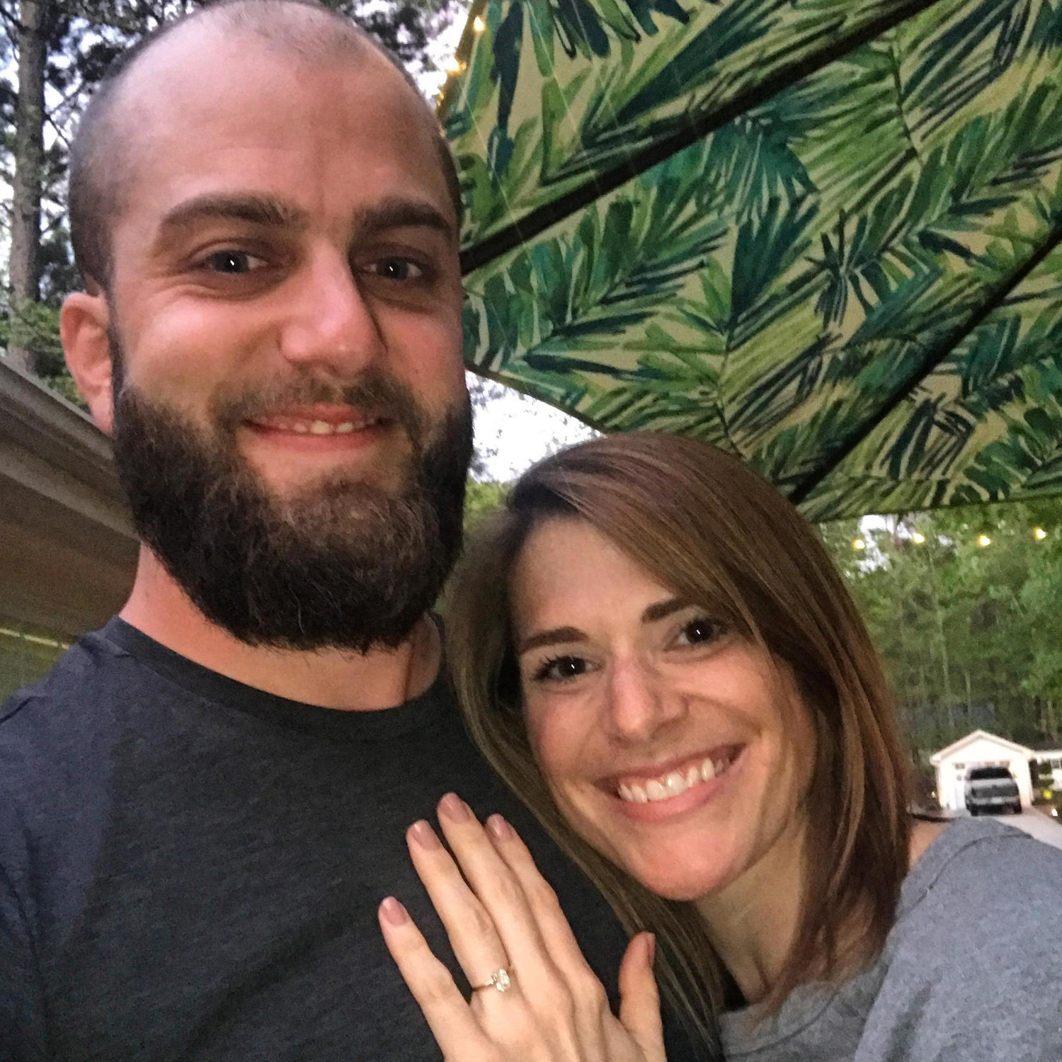The night we got engaged.
