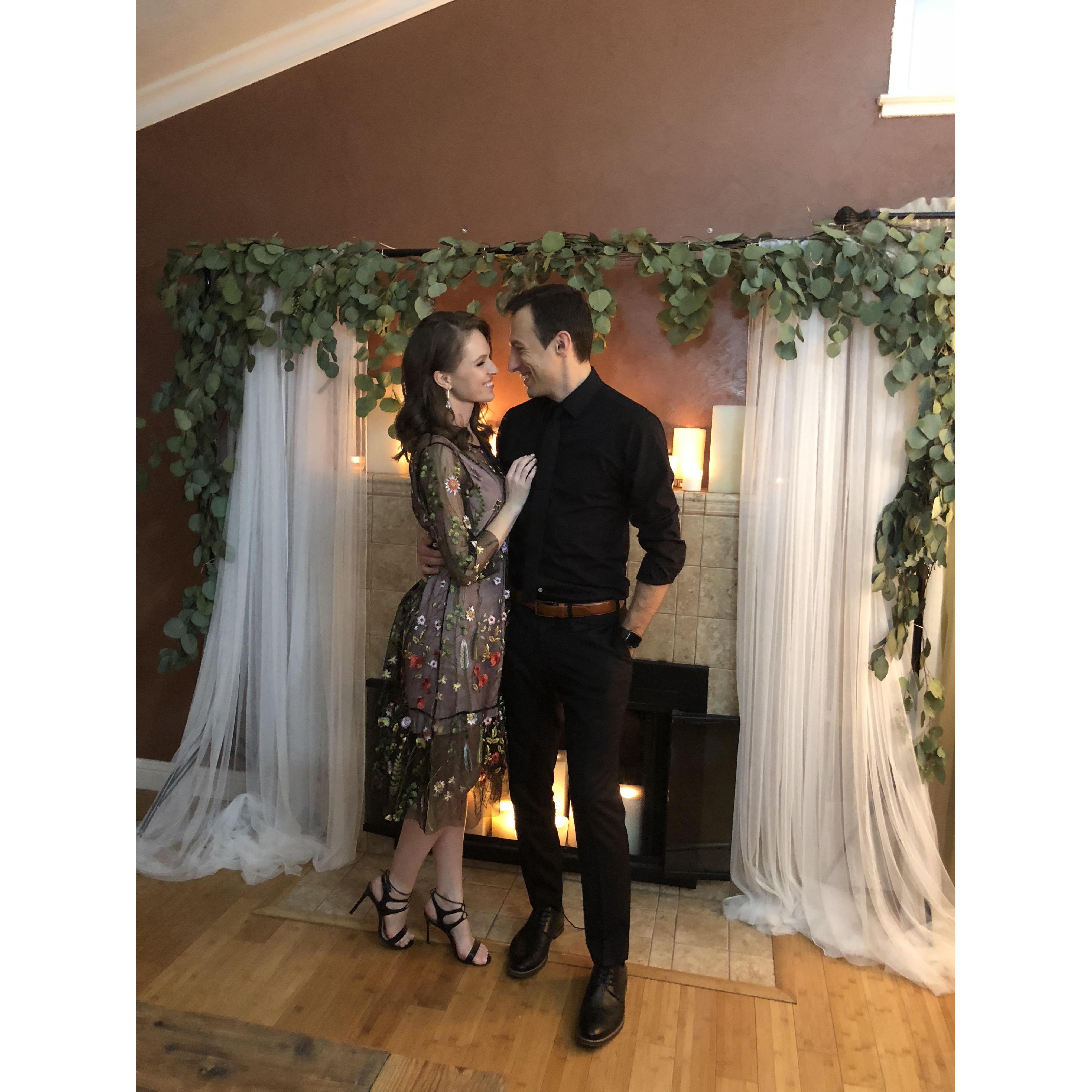 Our engagement party.
