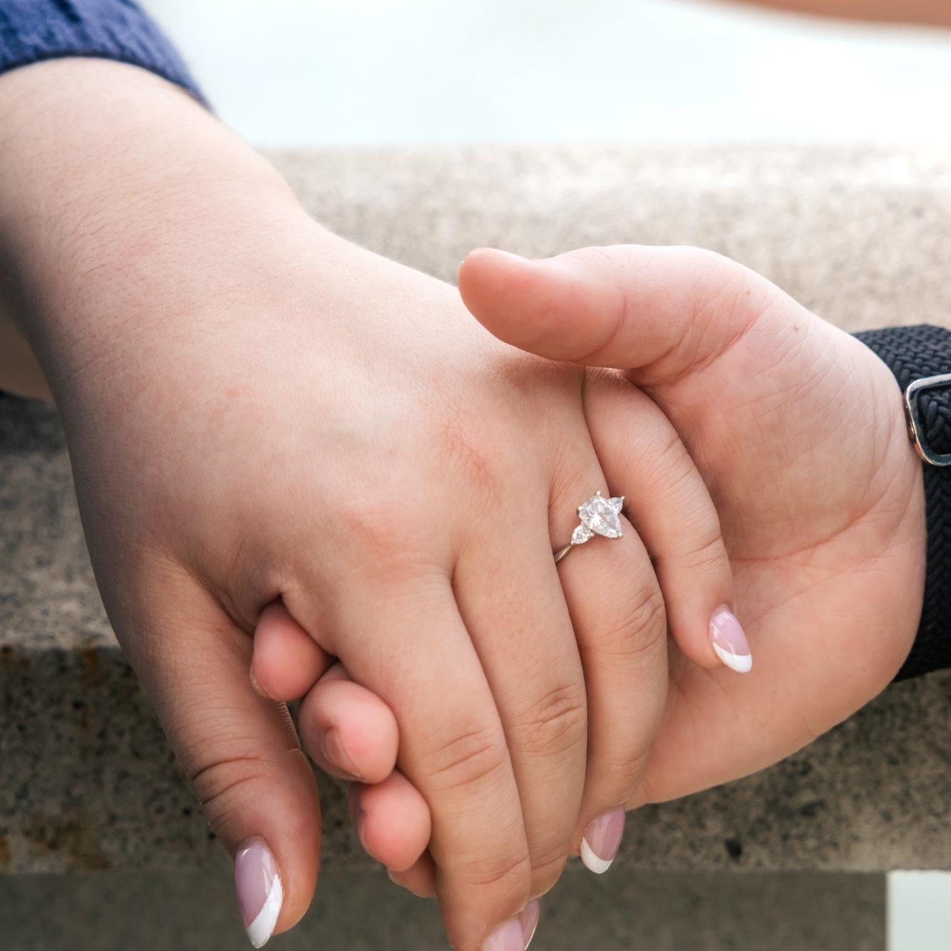 The ring! Lauren got it custom-made from Payton's Mom-Mom's engagement ring