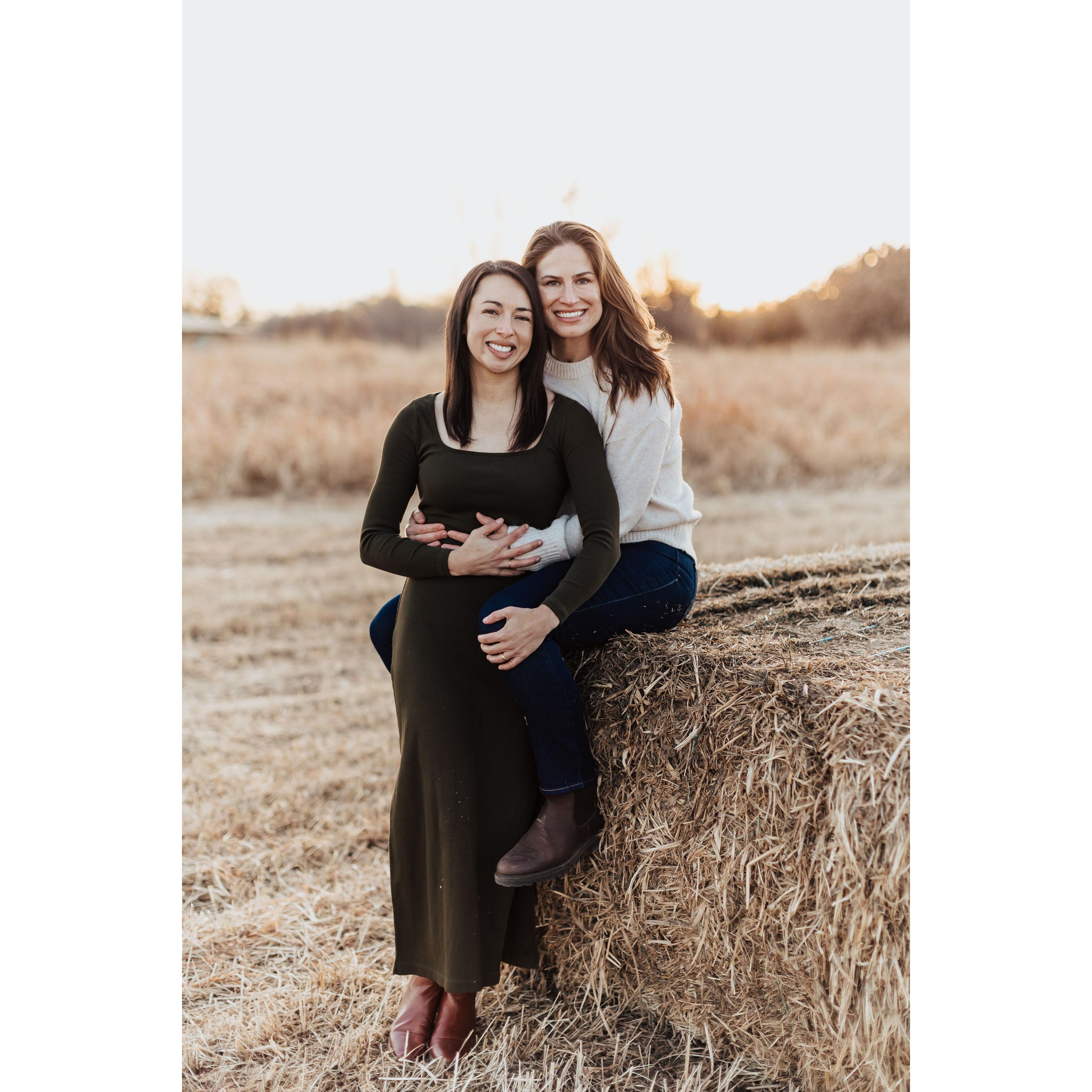 Hay bale for the Kansas Folk