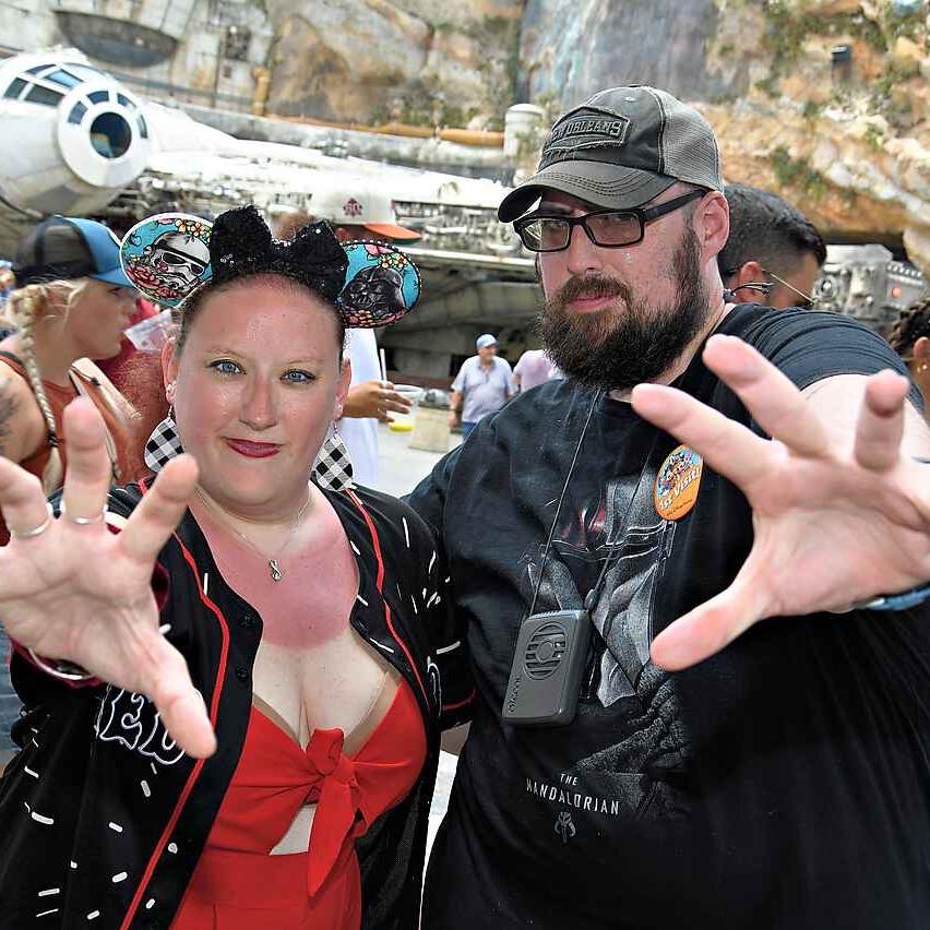 His first ever Disney trip! We’ll never be on the same side here…