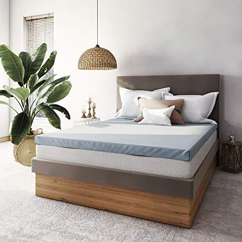 Classic Brands 3-Inch Cool Cloud Gel Memory Foam Mattress Topper With Free Cover, King
