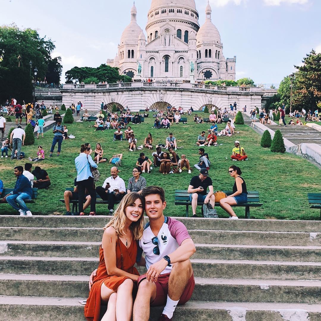 Emma's first trip to Paris with Marc - falling more in love on the steps of Sacré-Cœur