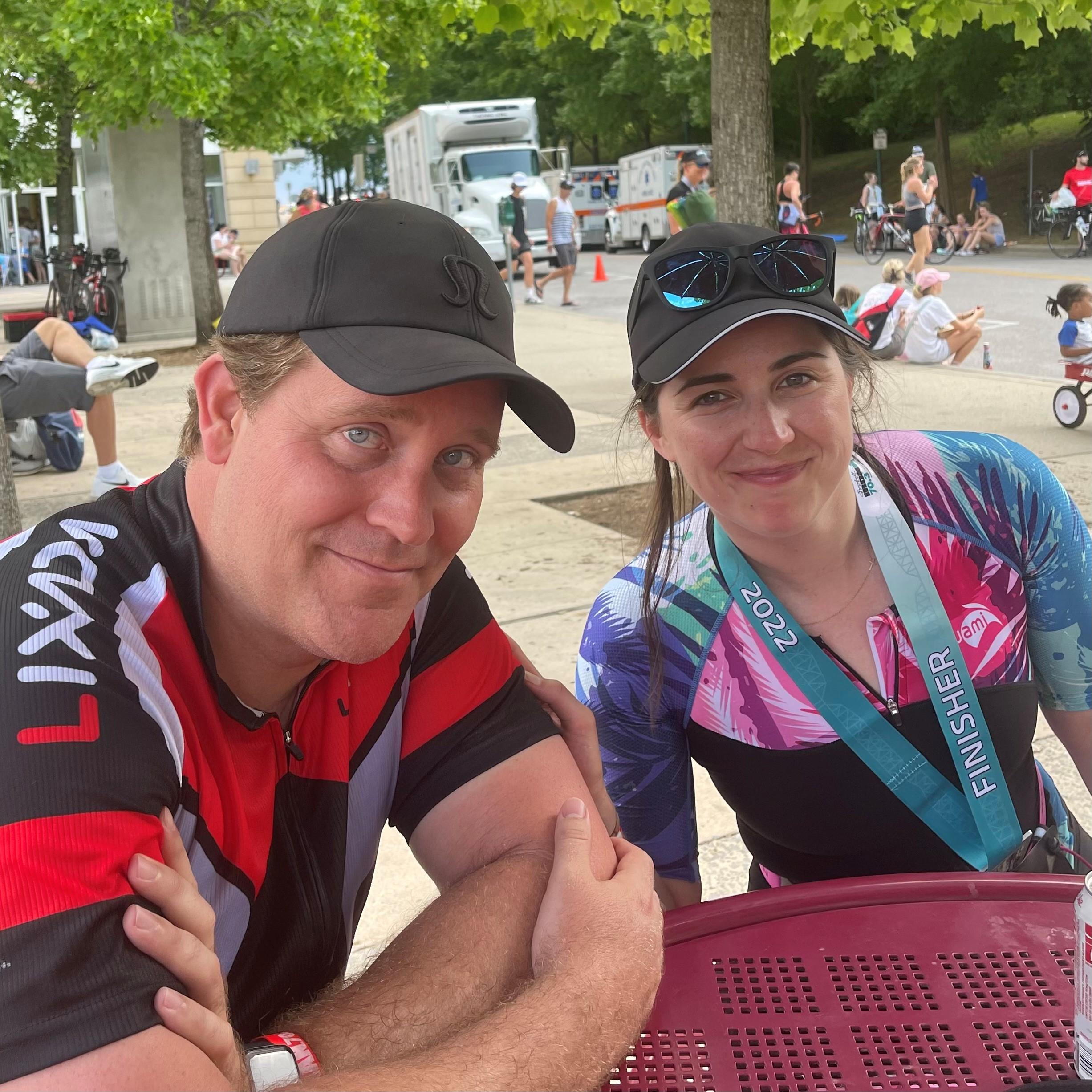 The couple that races together stays together!