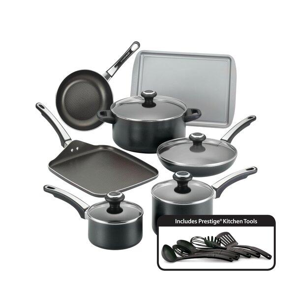 Farberware High Performance 17 Piece Aluminum Non Stick Cookware Set