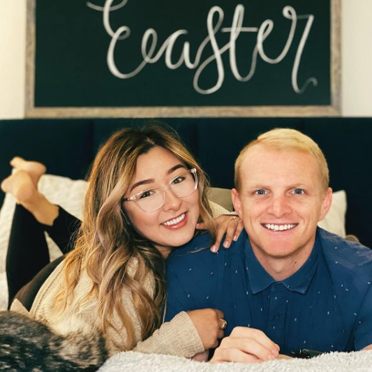A month into our engagement & quarantine. A little Happy Easter photo action.