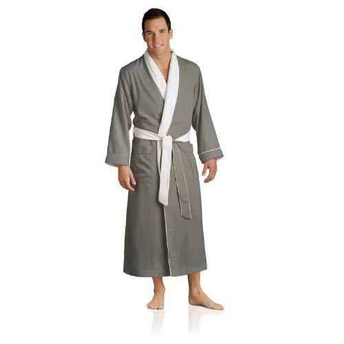 Plush Necessities Luxury Spa Robe - Microfiber with Cotton Terry Lining
