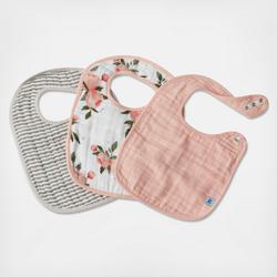 Little Unicorn Classic Assorted Bib, Set of 3