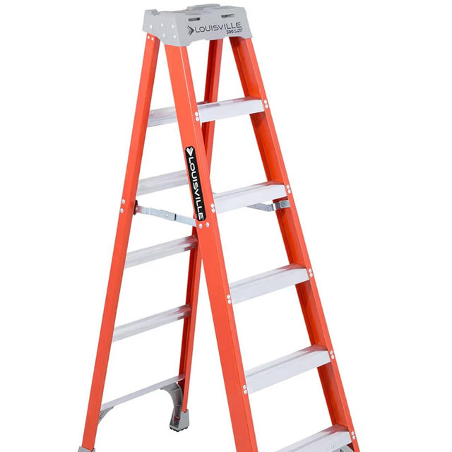 Louisville Ladder 6-Foot Fiberglass Step Ladder, 300-Pound Load Capacity, Type IA, FS1506