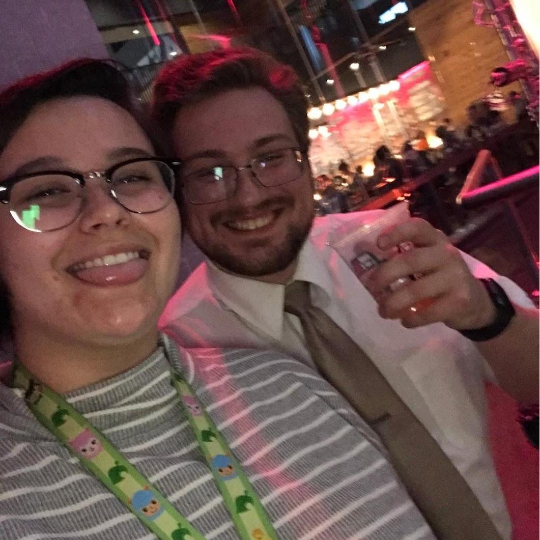 We dressed up in nice clothes, went to The Walker to joke about modern art, and then went to Surly for dinner and beer for Spencer