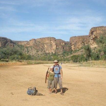 Dogon Country in Mali 2009 after a couple of weeks traveling together and living out of our backpacks