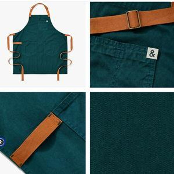 Seaweed Green Apron | Hedley & Bennett | Garment-Dyed Essential Apron