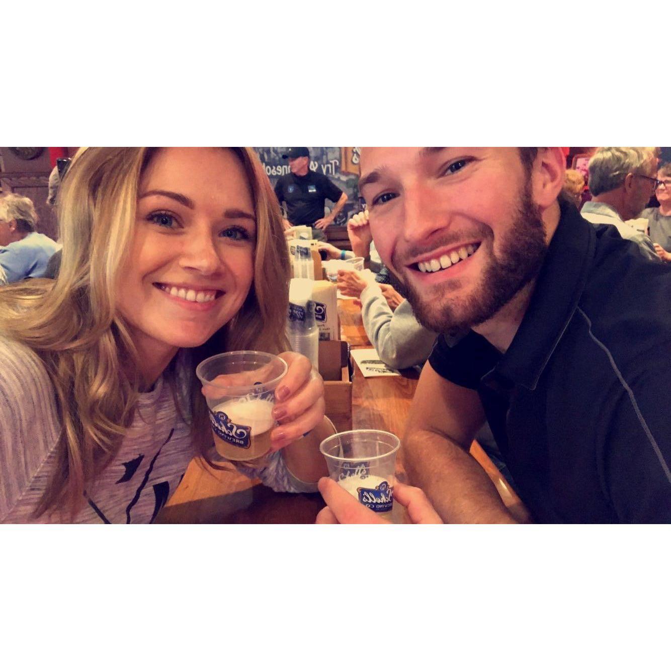 Beer tasting at Schell's Brewery