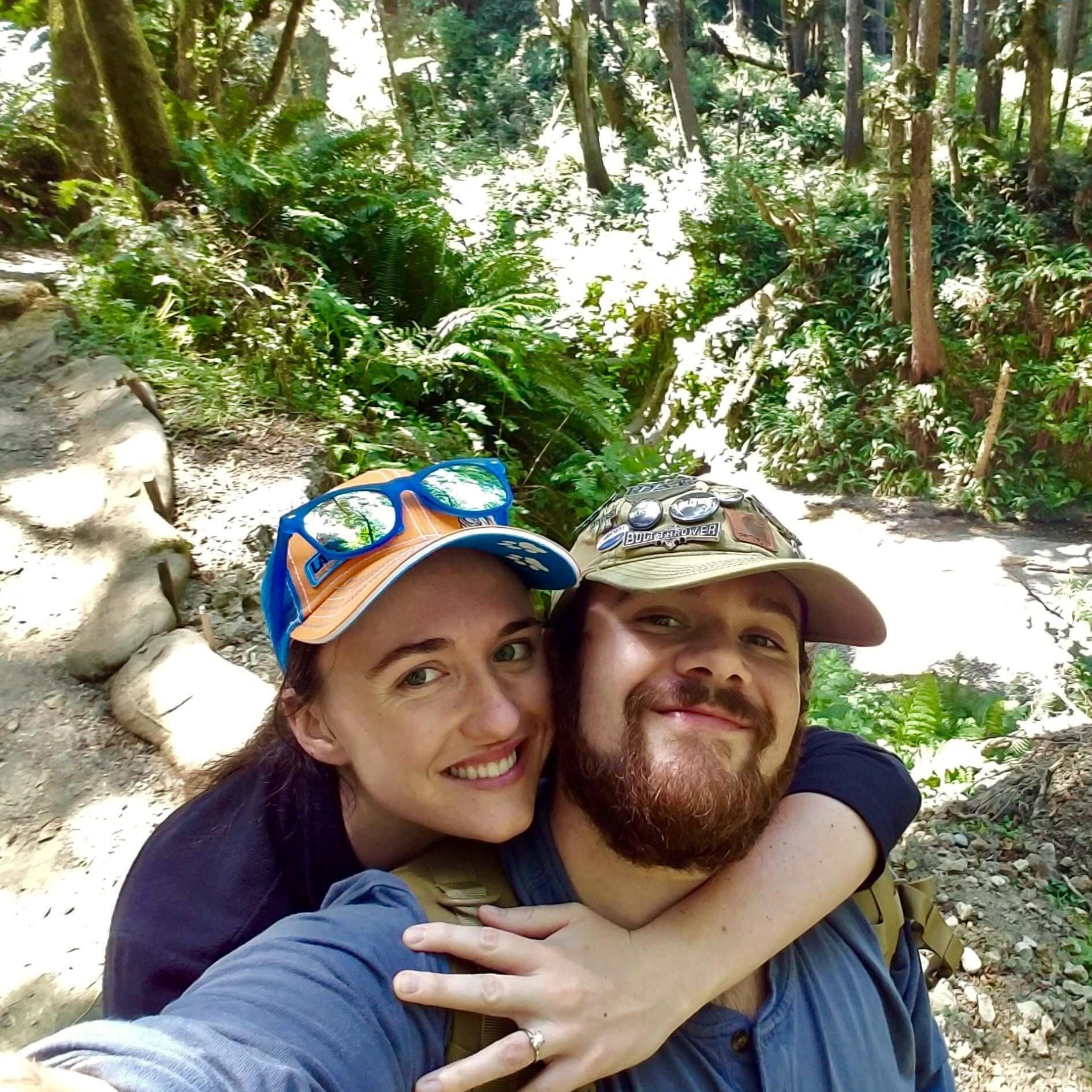 Right after he proposed in Fern Canyon