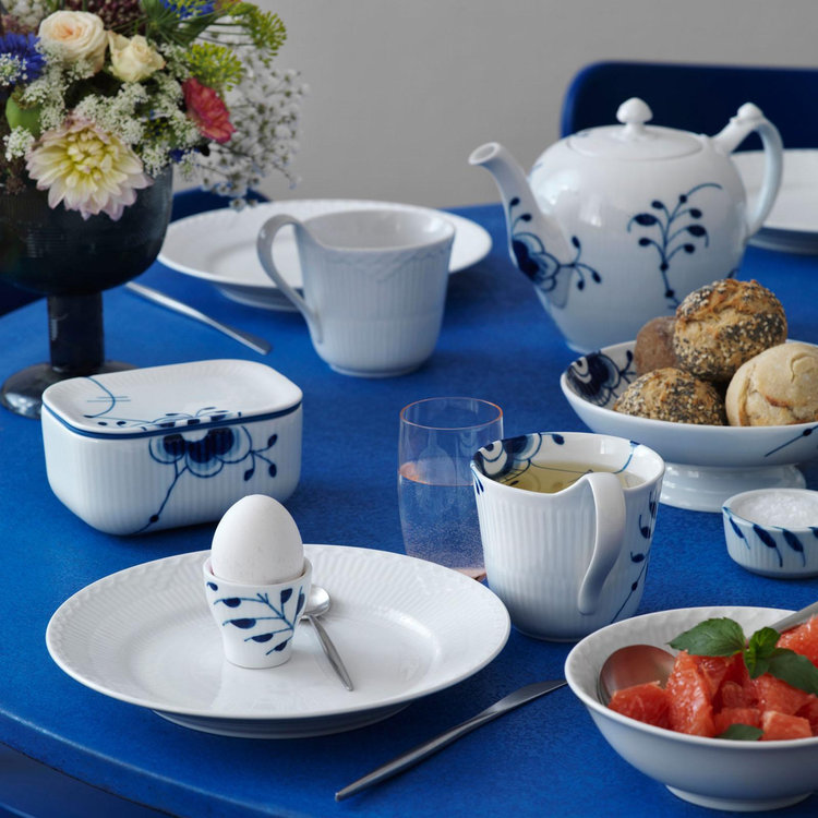 Royal Copenhagen, Blue Fluted Mega Egg Cup, Set of 2 | Zola