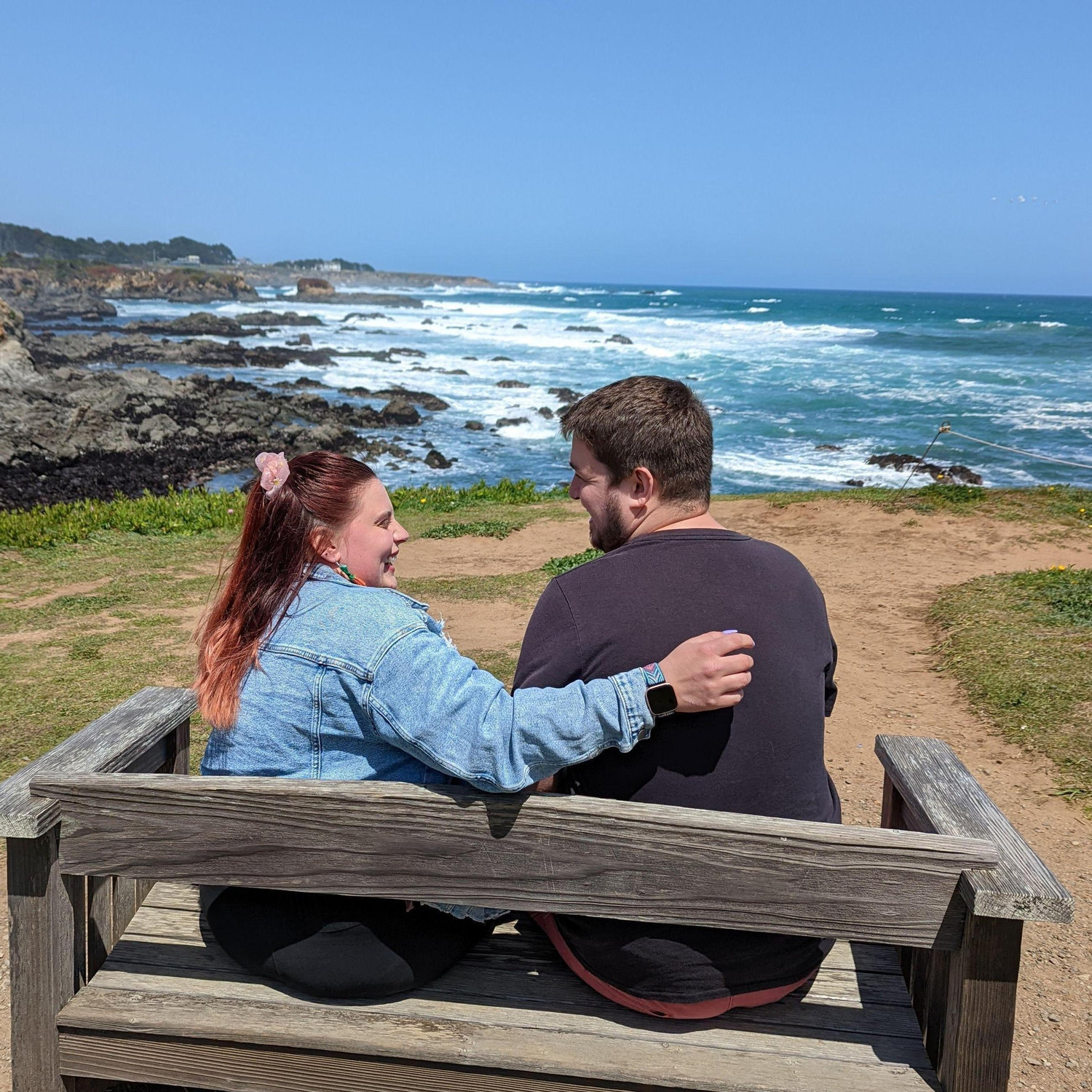 We first said, "I love you" on this bench at Fort Bragg