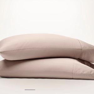 Boll & Branch Signature Hemmed Pillowcase Set - Dusty Pink - Standard