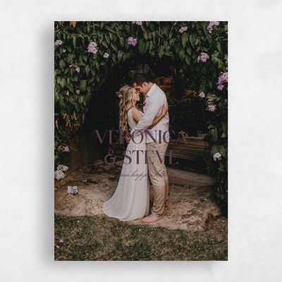 Dark Plum, Purple Holiday Card - Glendale