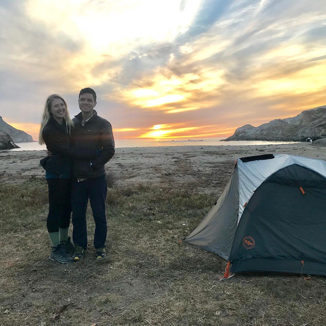 Hiking the Trans-Catalina together- this was a preview for many more backpacking trips.