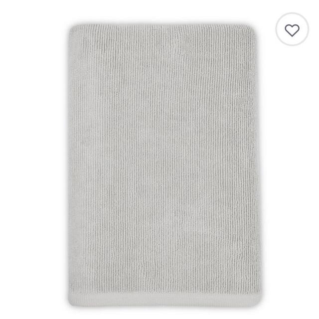 UGG® Ribbed Bath Towel Sliver Grey