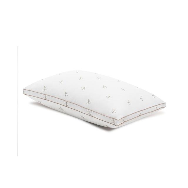 Calvin Klein Monogram Logo Medium Support Cotton Pillow, King
