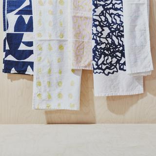 Grid Printed Tea Towel