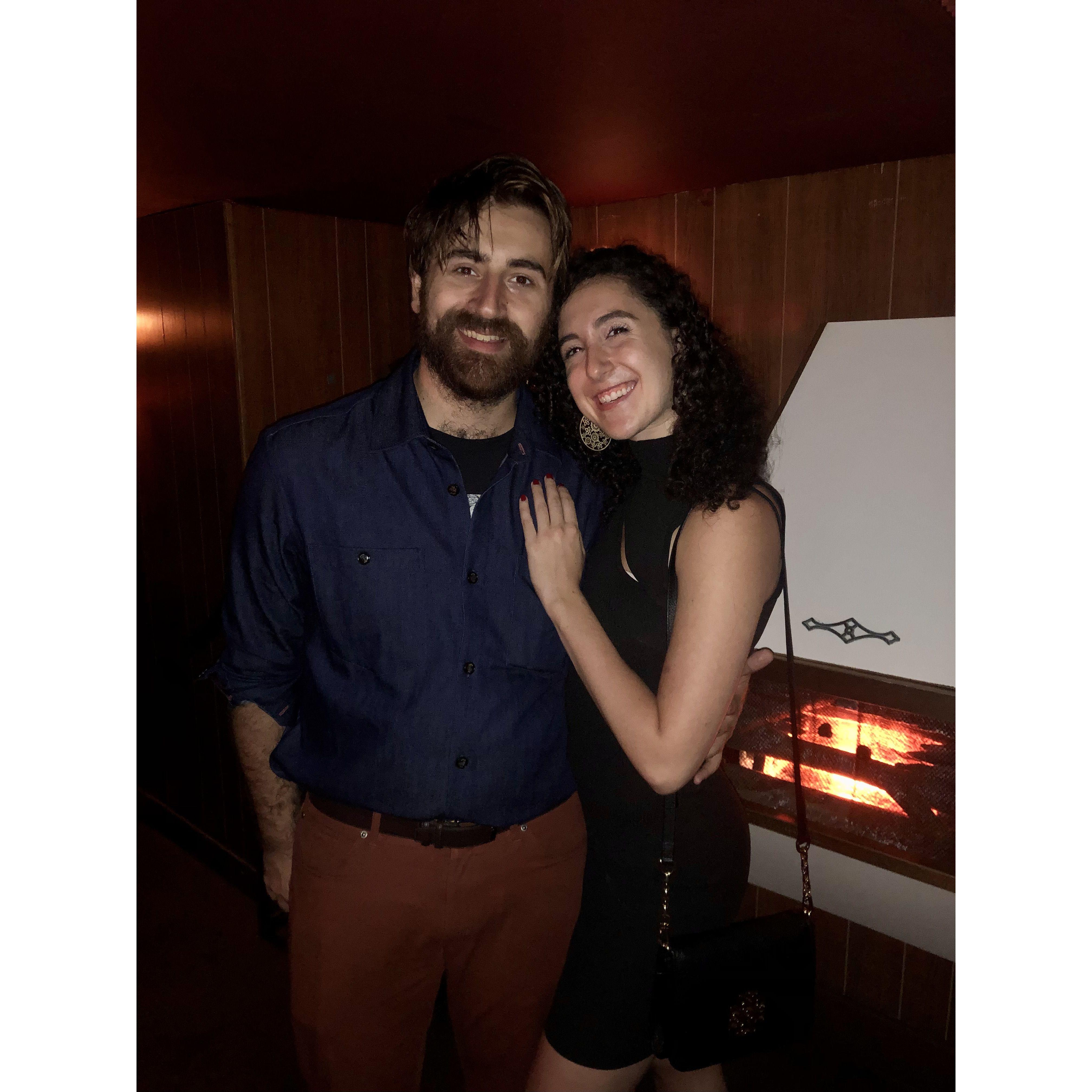A night out dancing together during our second year dating.