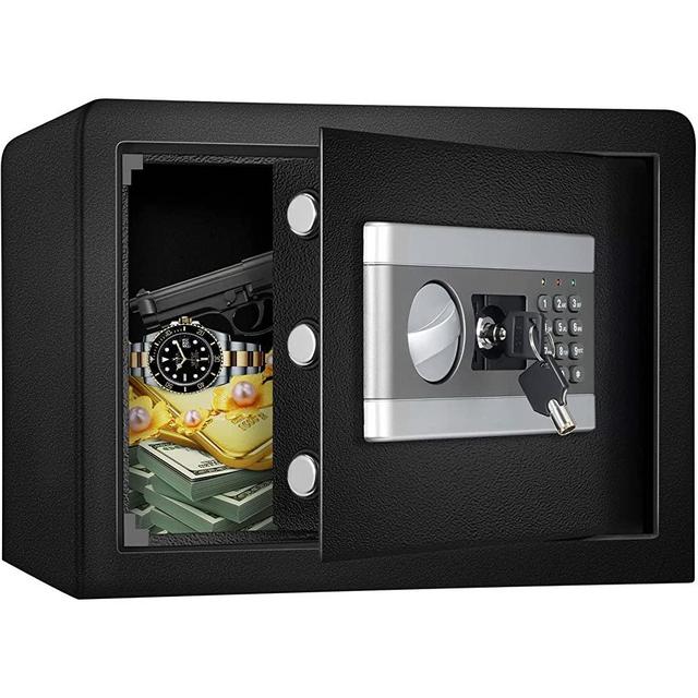 Fireproof Safe Box, Steel Anti-Burglary Electronic Safe with Digital Keypad for Home, Money, Office, Hotel, Rooms, Business, Jewelry (0.8 Cub)