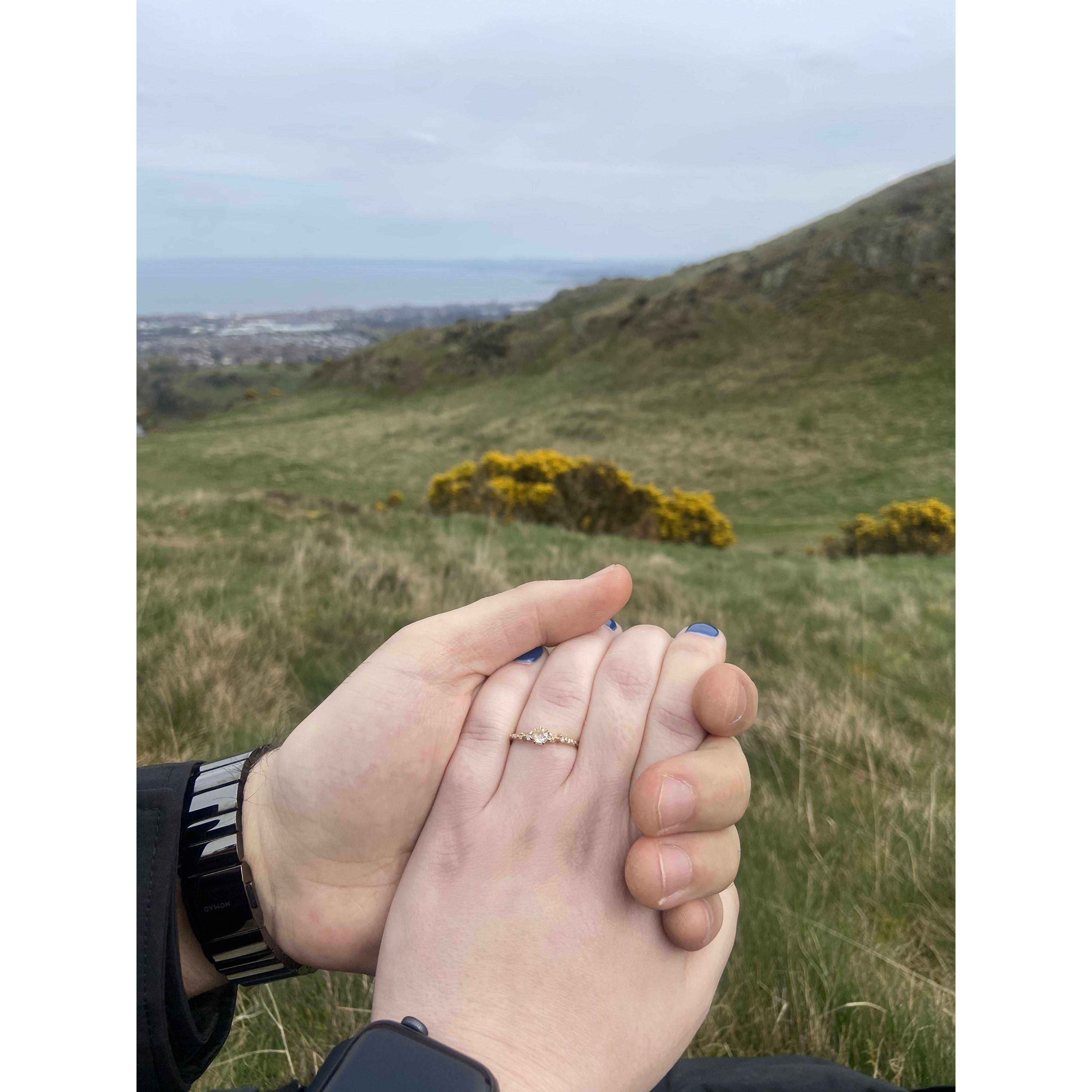 Easter Sunday, 2023 after a wonderful hike in Edinburgh!
