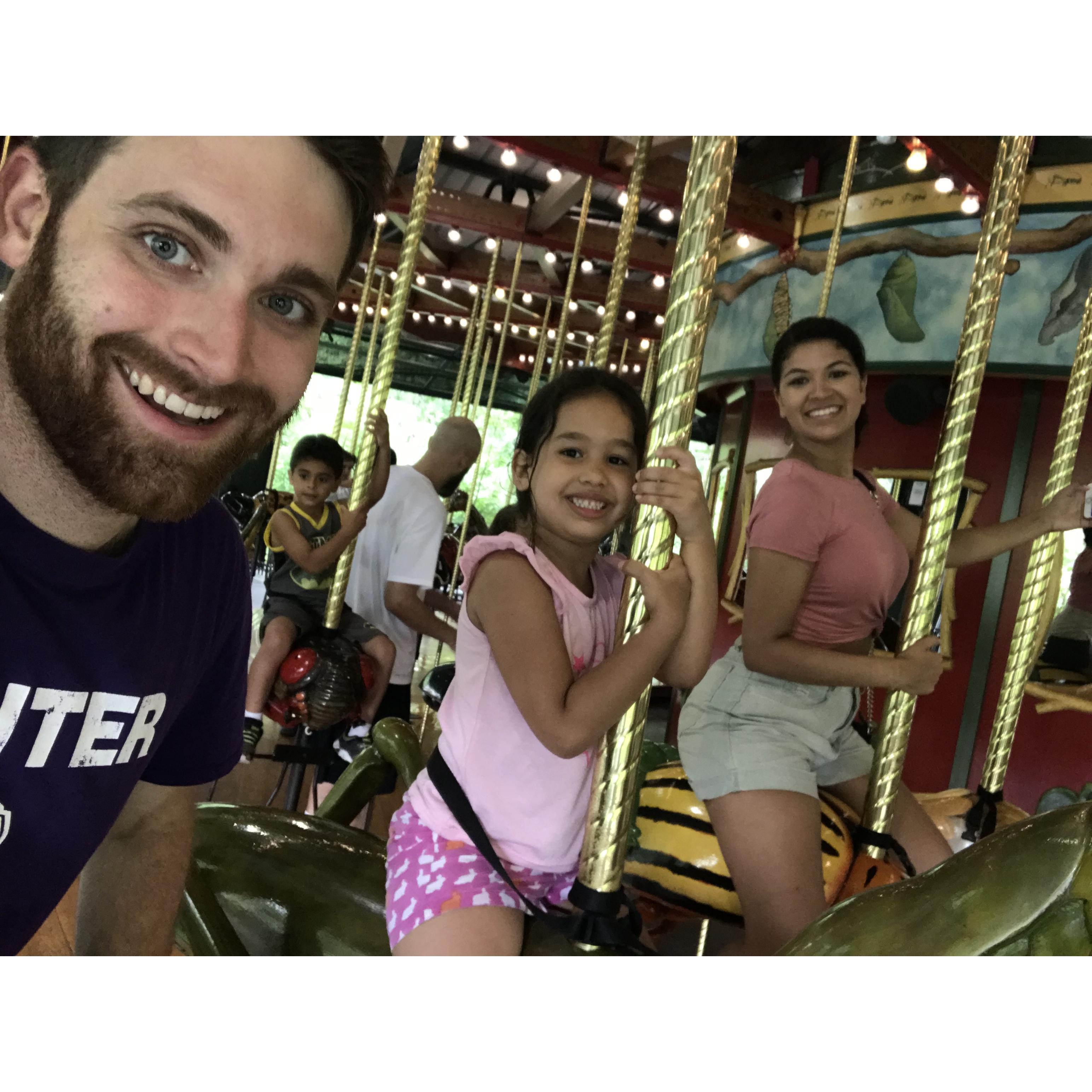 Taking Sarah out every now and then gives us a healthy dosage what parenting might be like. We love her very much.