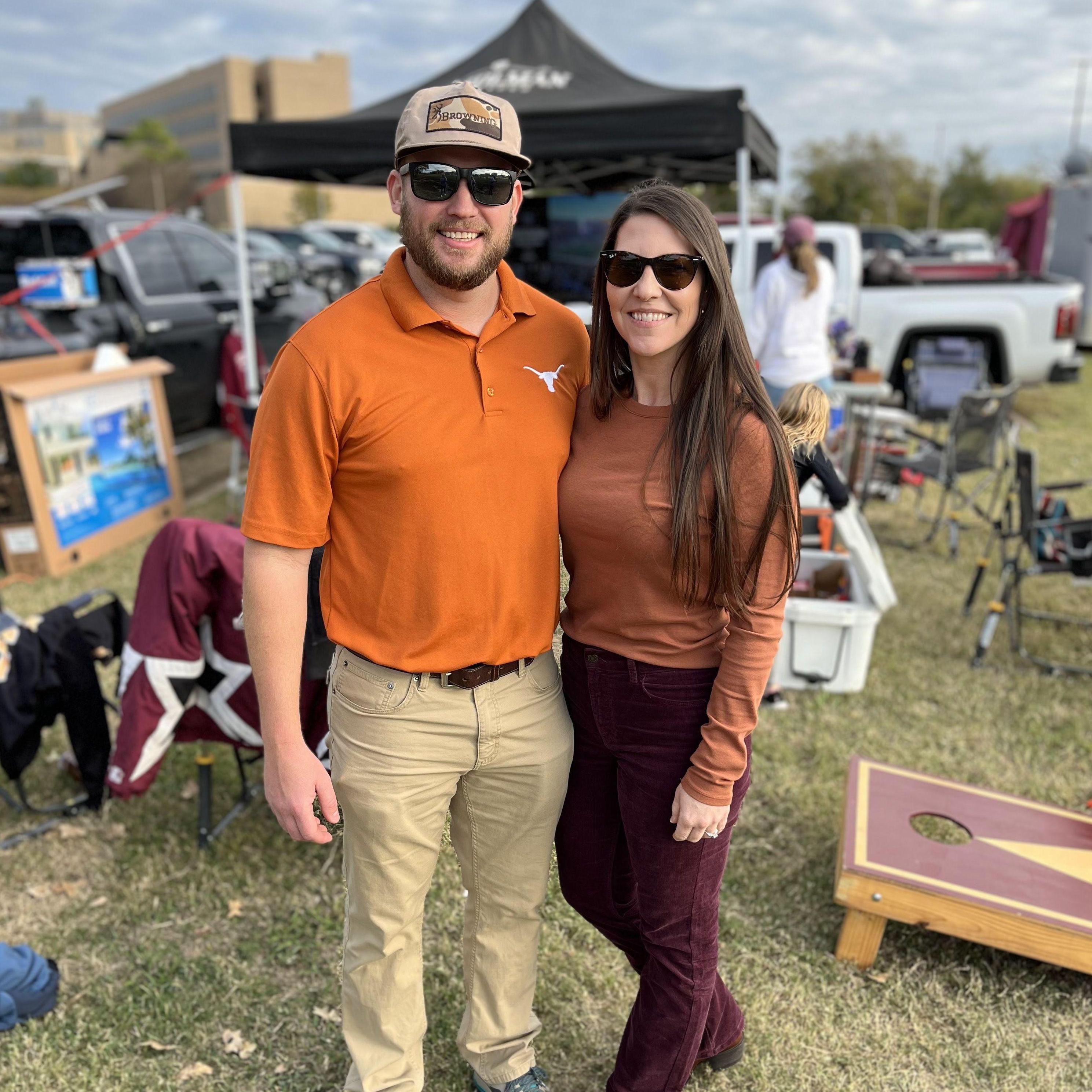 Our first UT vs Texas A&M game!! Boy was that fun!!