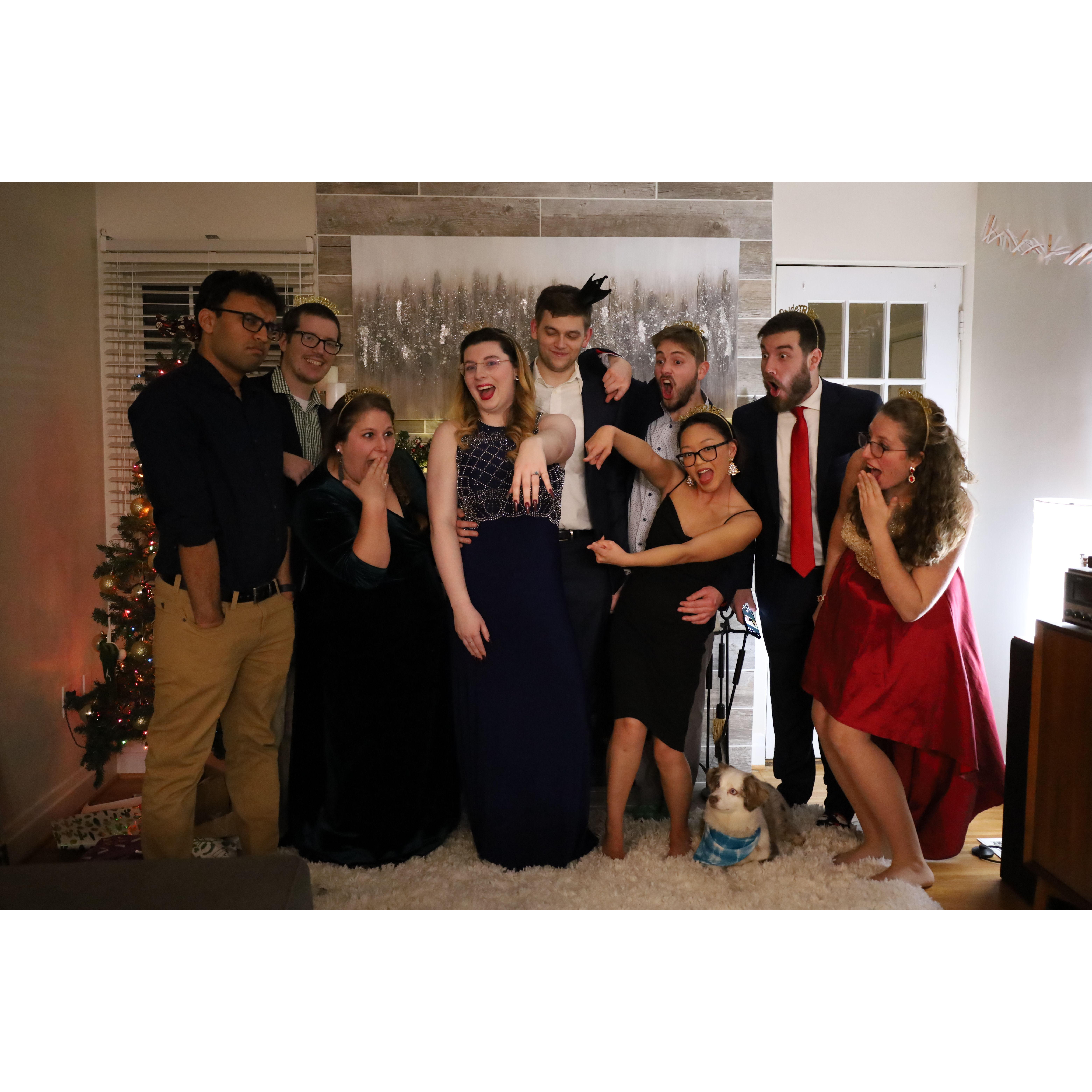 Celebrating Christmas 2021 and an engagement!