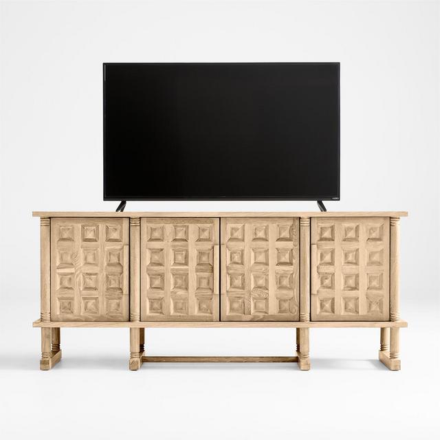 Honore Oak Wood 75" Media Console by Athena Calderone