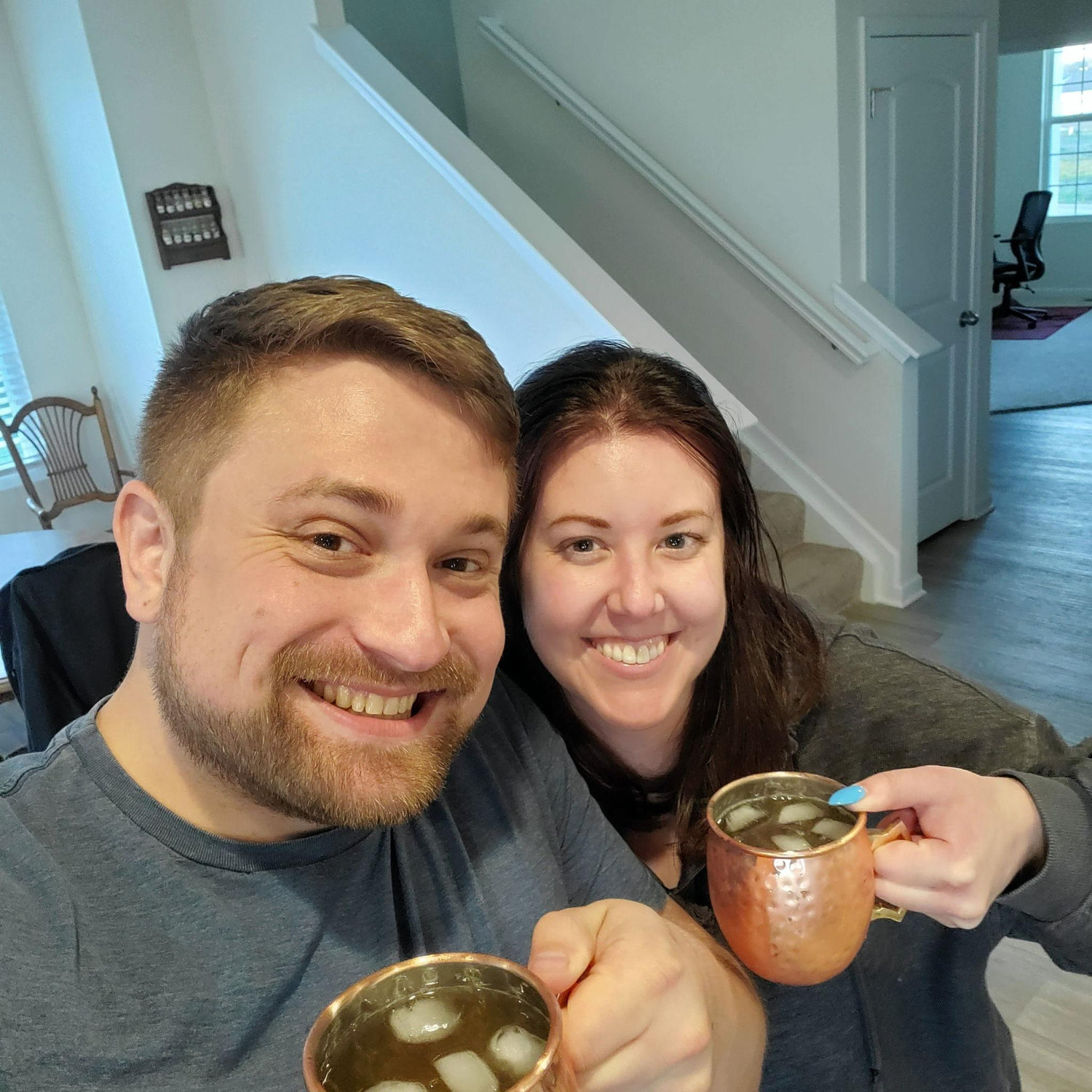 We then decided a few weeks later we should probably take a less squinty photo